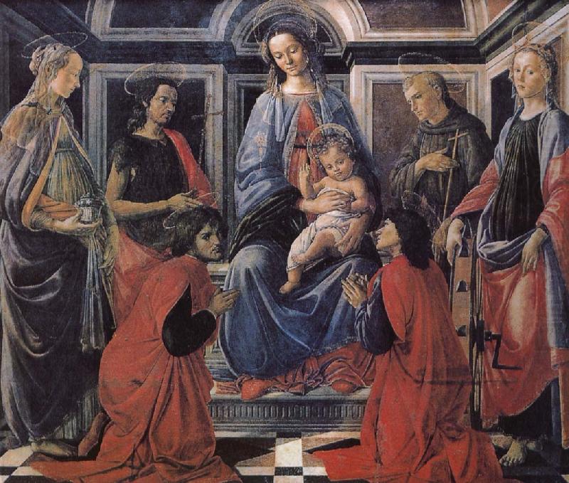 Son with the people of Our Lady of Latter-day Saints, Sandro Botticelli